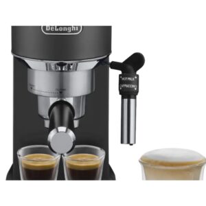 Cafetera Express - De'Longhi EC685.BK, 15 bar, 1300 W, Thermoblock, Negro, para Espresso y Cappuccino