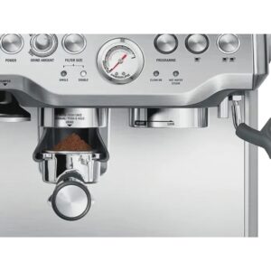 Cafetera Express - Sage SES875BSS2EEU1A B, 15 bar, 1850 W, Inox, para Espresso y Cappuccino
