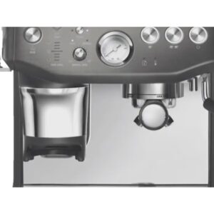 Cafetera Express - Sage SES876BST4EEU1, 9 bar, 1850 W, Acero Inoxidable Negro, para Espresso y Cappuccino