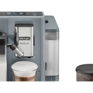 Cafetera Superautomática - De'Longhi EXAM440.55.G, 19 bar, 1450 W, Gris, Café en Grano