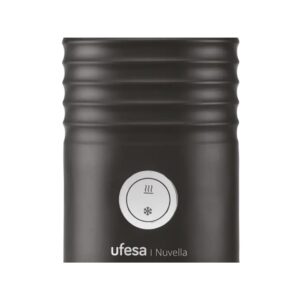 Espumador de Leche - Ufesa 600W, 600 W, Capacidad 200 ml, Negro, para Café y Cappuccino