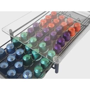 Organizador de Cápsulas - Nespresso NYANA, Compatible Nespresso, Negro, Organizador de Cocina